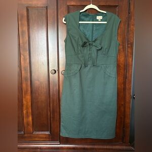 Lindy Bop Forest Green Midi Dress